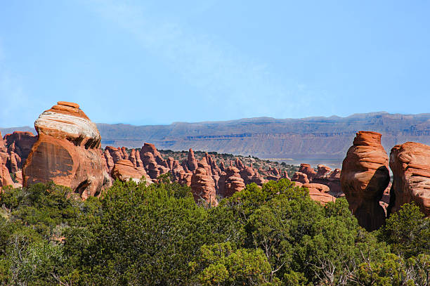istock Blue Sky OVer Sandstone Towers 618872798