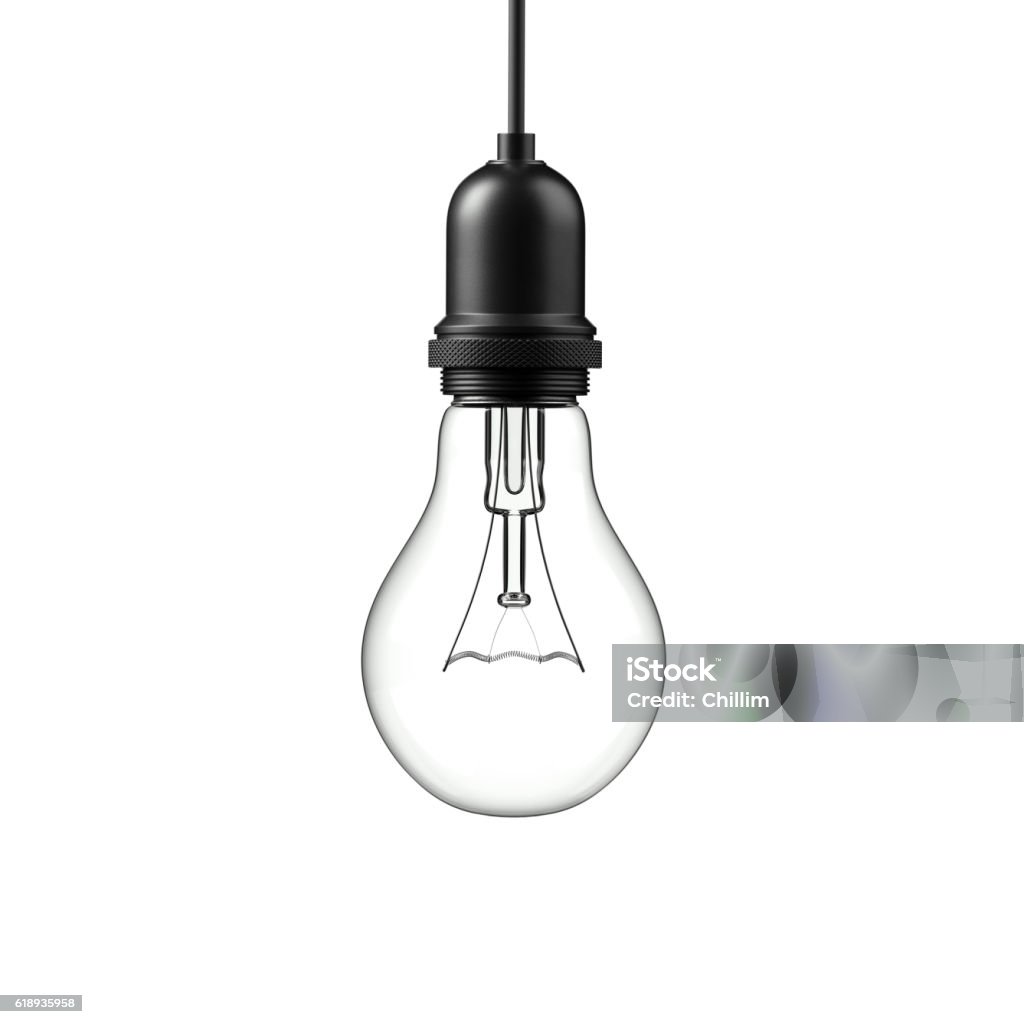 Ampoule de lampe. Illustration 3D - Photo de Ampoule électrique libre de droits