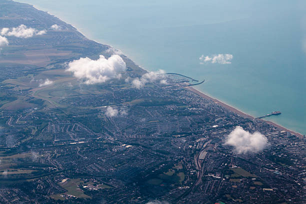 istock View of Brighton from an airplane 618938088