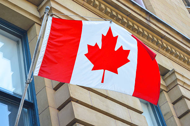 istock Waving Canadian flag 618940160