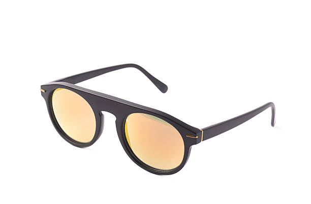 istock Hip yellow glasses in a black frame 618941010
