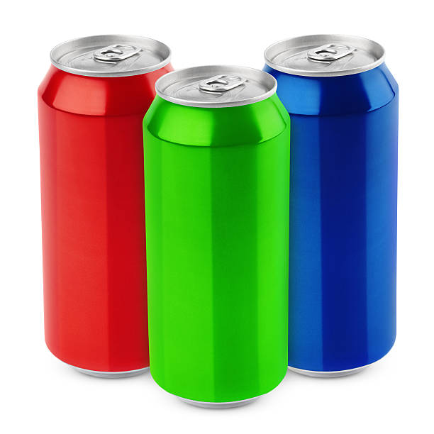 istock Group of aluminum beer cans 618942020