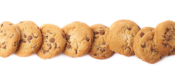 istock Border line of cookies isolated 618944096
