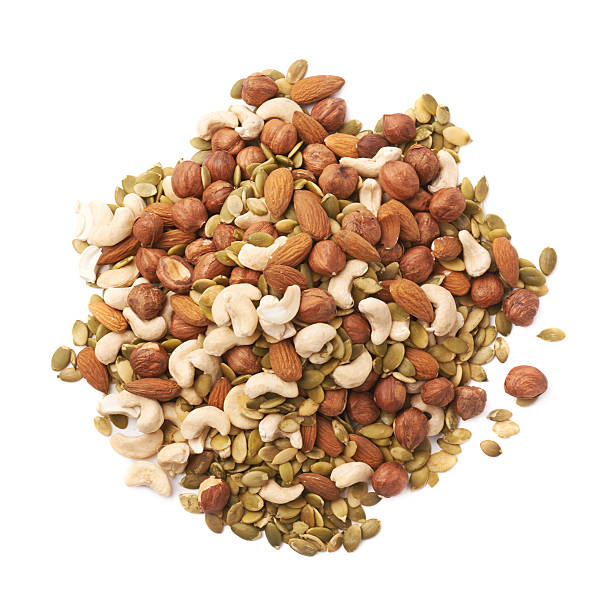 istock Pile of multiple nuts and seeds 618945736
