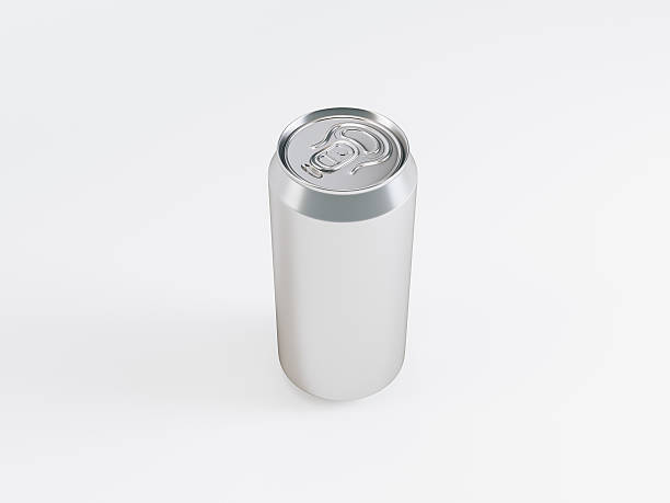 istock White aluminium bottle mock-up, Isolated on  background, 3d Rendering. 618945826