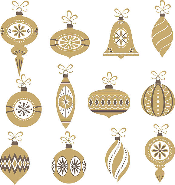 illustrazioni stock, clip art, cartoni animati e icone di tendenza di retrò ornamenti di natale - japanese lantern immagine