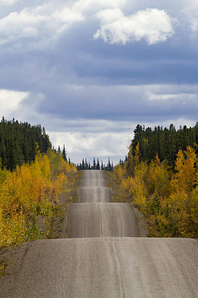 Along Cassiar-Stewart Highway in British Columbia stock photo