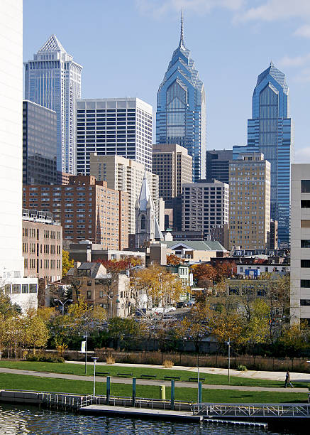 Skyline of Philadelphia, Pennsylvania from across the Schuykill rover