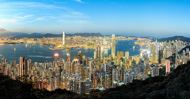istock Hong Kong Victoria Harbour Panorama 618951208
