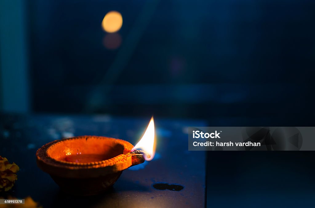 Night lamp earthen lamp Diwali Merry Christmas Night lamp earthen lamp happy diwali Merry Christmas new year Diwali Stock Photo