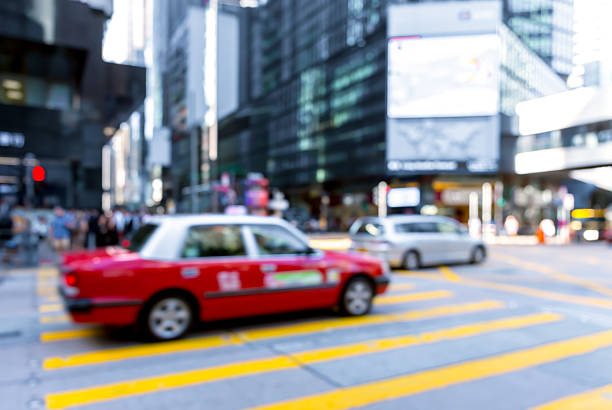 istock Blur Street background on Hong Kong 618951540