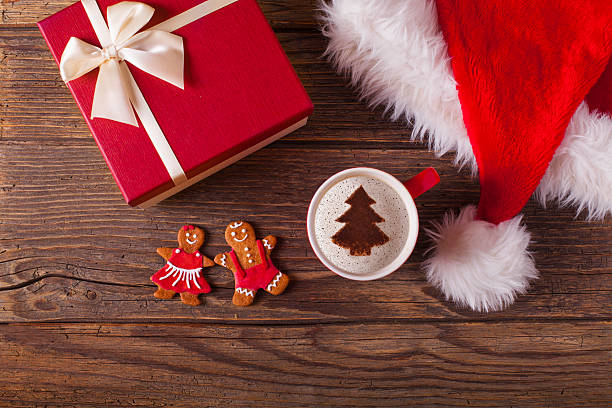 istock Christmas cappuccino and gingerbread cookies 618952630