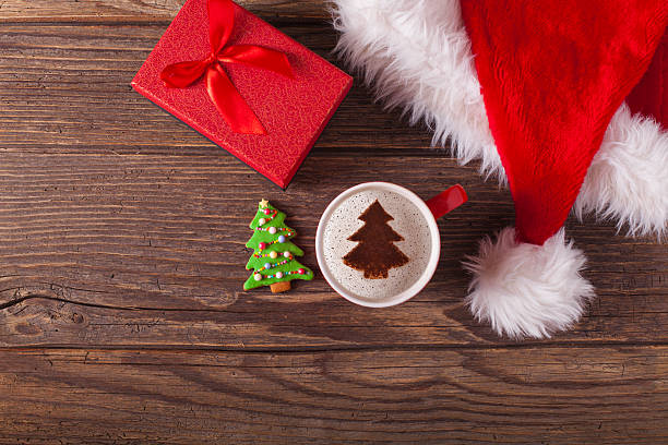 istock Christmas cappuccino and gingerbread cookies 618952786
