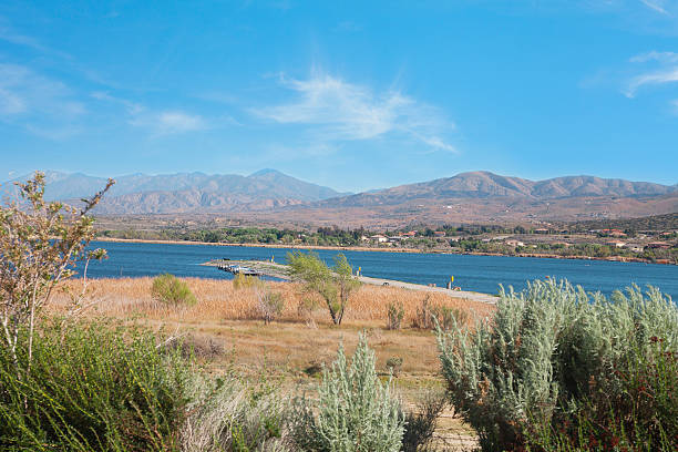 Lake Palmdale at Palmdale, California, which is fed by the California Aquaduct.