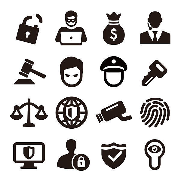 sicherheits-icons-acme series - surveillance human eye security privacy stock-grafiken, -clipart, -cartoons und -symbole