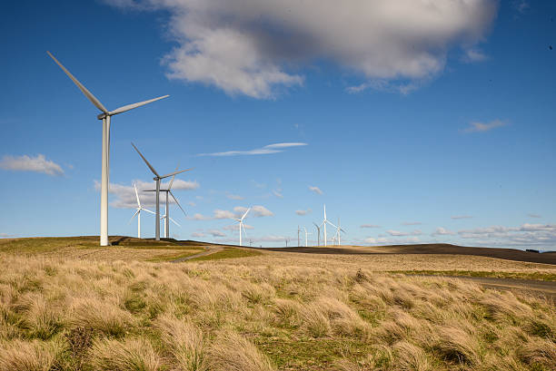 istock Boco Rock Wind Farm has 67 turbines on a ridgeline 618955914