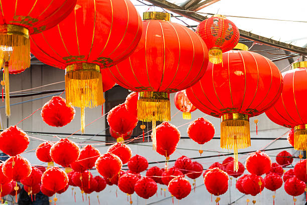 istock Chinese lantern new year festival 618958002