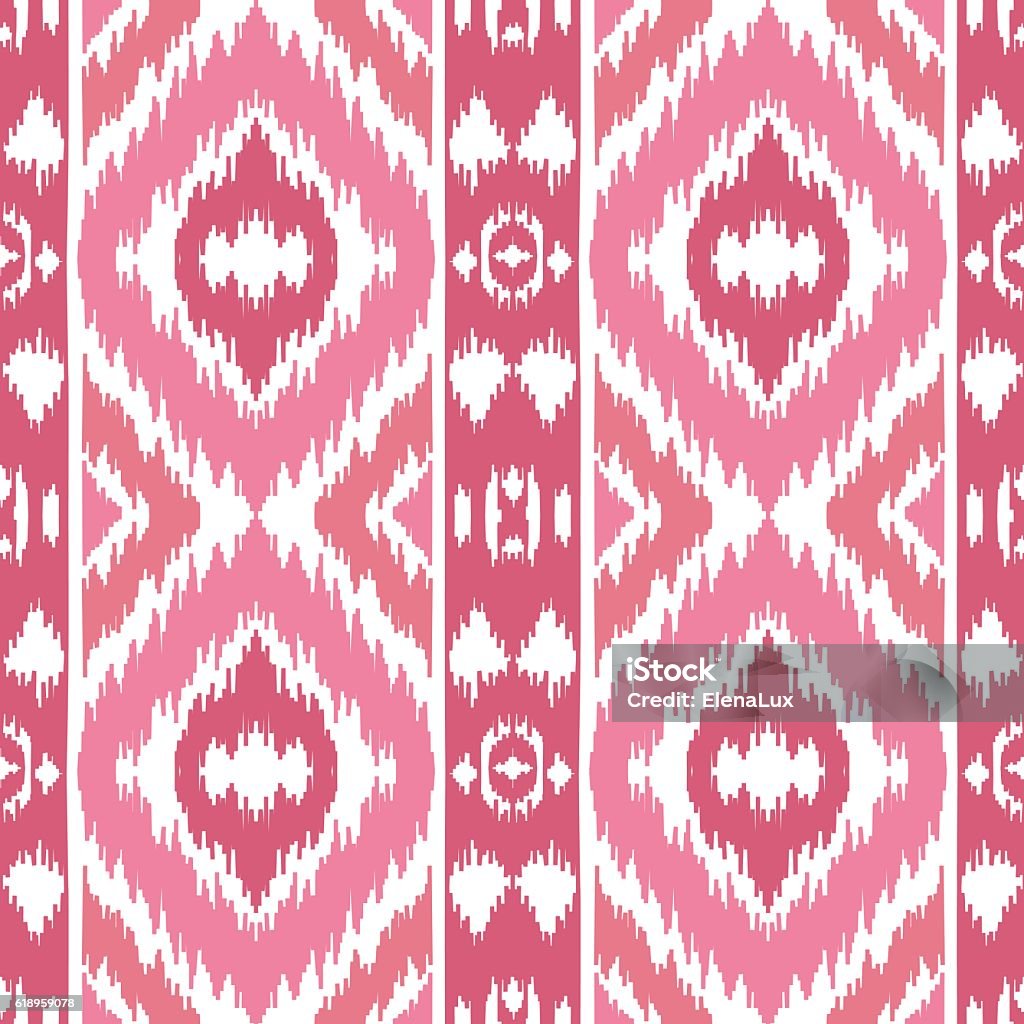 Pink Southern Pattern Ethnic Pink Seamless Pattern Stock Illustration - Download Image Now ...