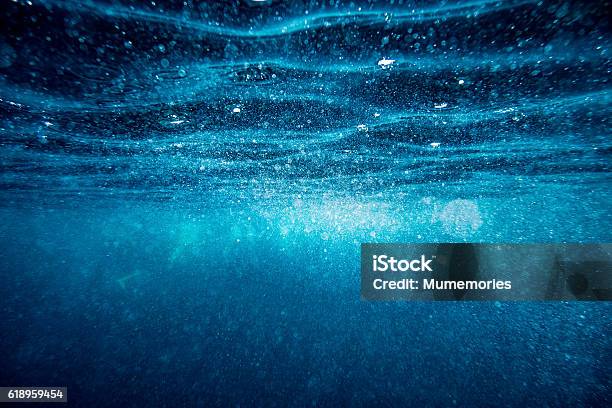 Fondo Abstracto De La Superficie De La Onda Submarina Foto de stock y más banco de imágenes de Mar