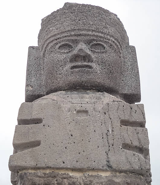 istock Atlantean figures at the top of pyramid 618959606