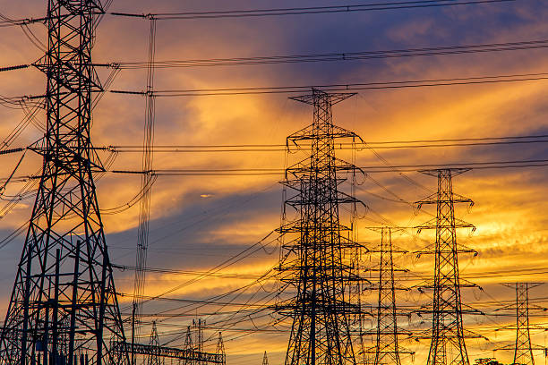 istock High voltage pole, Transmission line tower in Thailand 618961348
