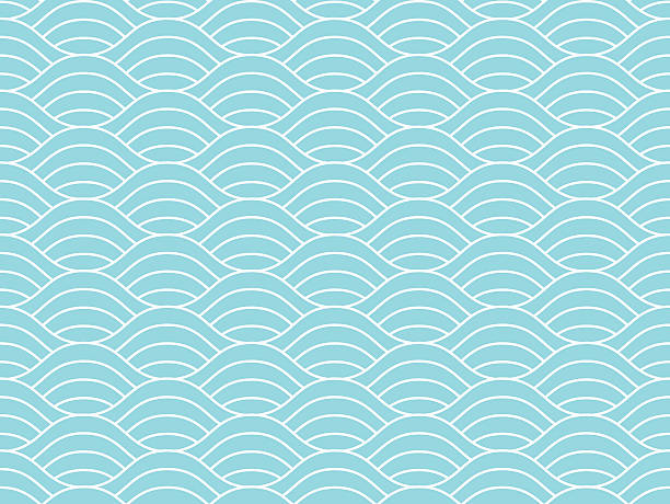Seamless waves pattern Seamless waves pattern. river patterns stock illustrations