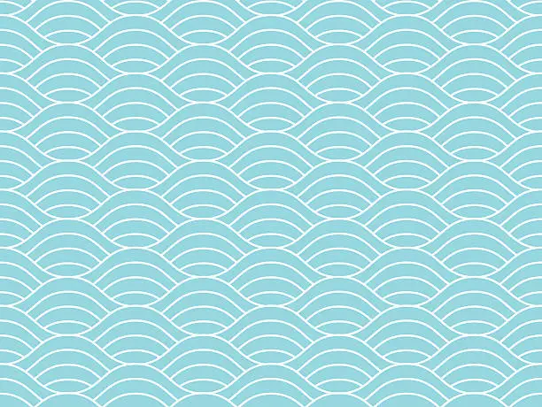 Vector illustration of Seamless waves pattern