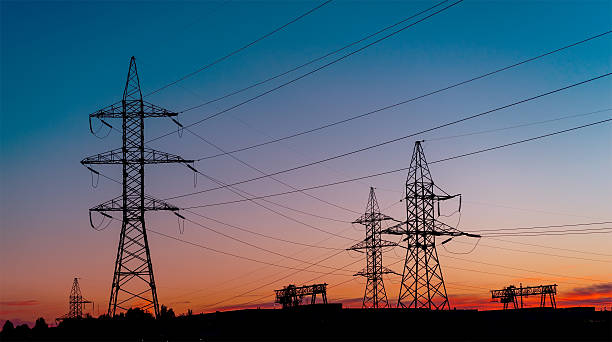 istock Power Line. pylon against a blue sky 618963756