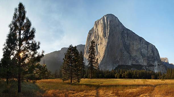 эль-капитан - yosemite калифорния - yosemite valley стоковые фото и изображения