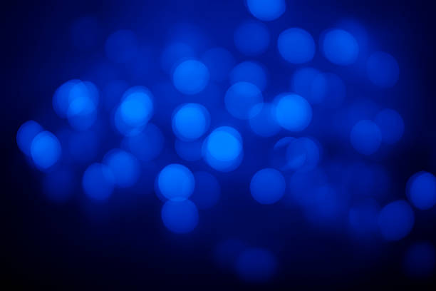 istock Blue Abstract christmas lights as background 618967726