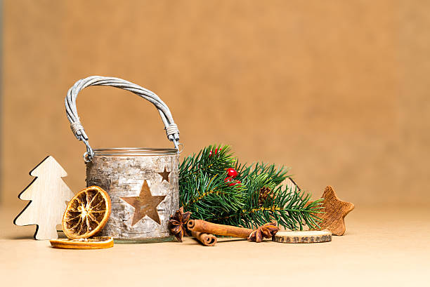 istock Christmas decoration with star tea-light holder 618967996