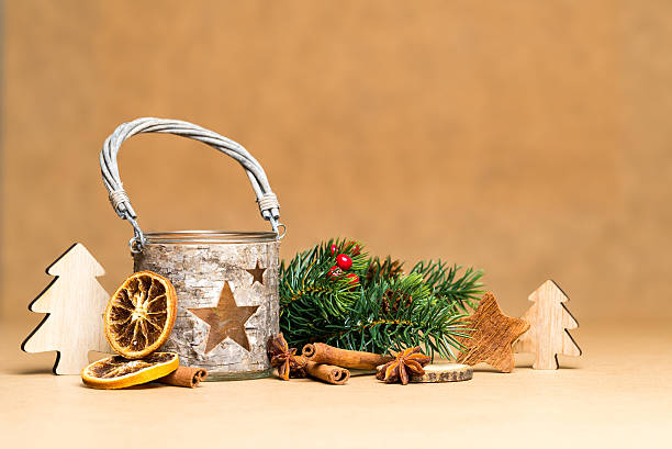 istock Christmas decoration with star tea-light holder 618968076