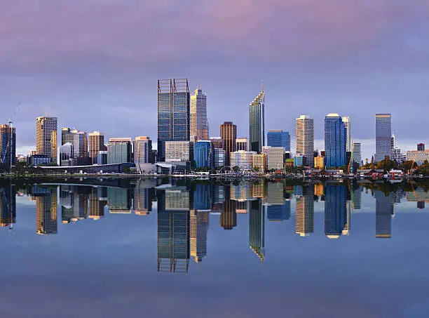 Photo of Perth Skyline at Sunset