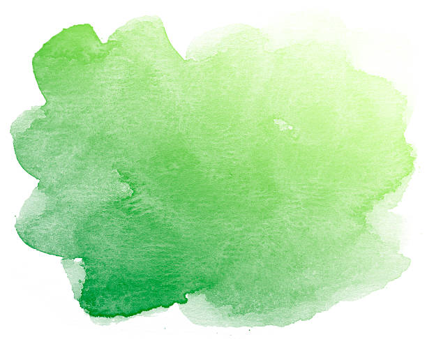 istock Abstract green watercolor background. 618969456