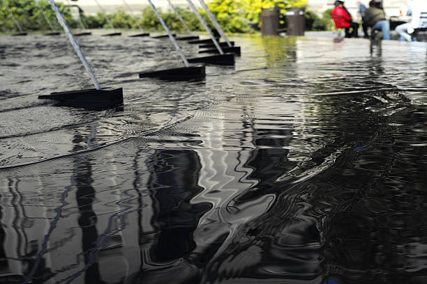 istock Water Reflection  In Pool Urban Scene 618969778