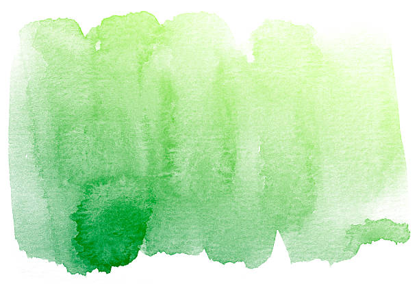 istock Abstract green watercolor background. 618970970
