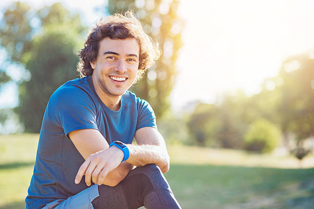 istock Sports man in the park 618973002