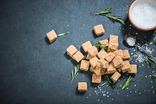 istock caramel all butter fudge, hand broken 618974124