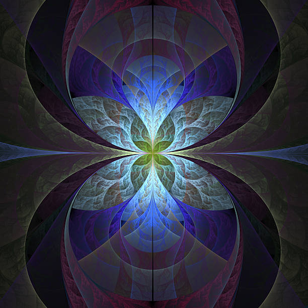istock Abstract fractal  background  in dark colors 618979242