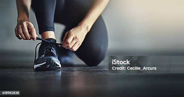 Lace Up For The Workout Of Your Life Stock Photo - Download Image Now - Exercising, Sport, Healthy Lifestyle