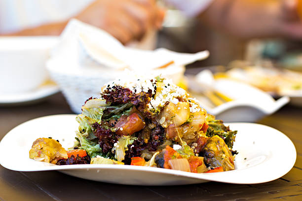 istock Roast vegetable and goat cheese salad 619043932