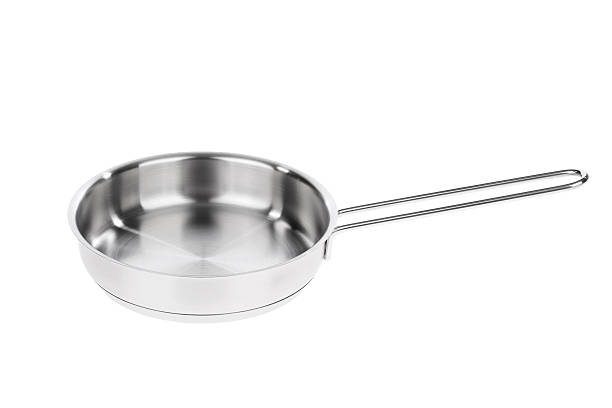 istock Stainless steel frying pan 619044956