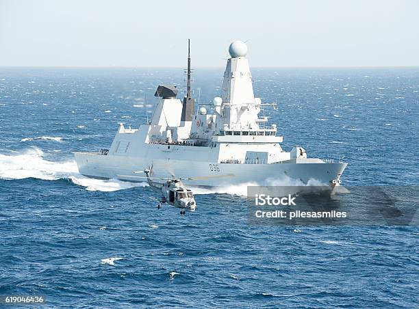 Flypast In The Arabian Sea Stock Photo - Download Image Now - Royal Navy, Ship, UK