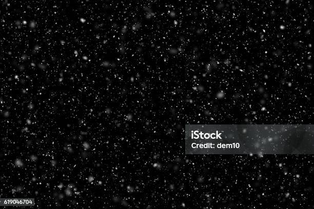 Falling Snow Overlay Image Stock Photo - Download Image Now - Snow, Snowing, Multi-Layered Effect
