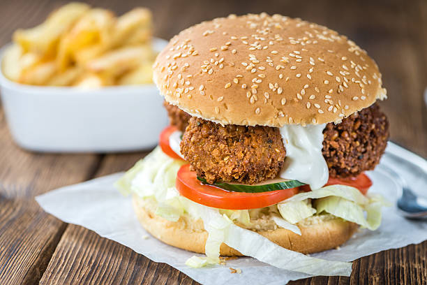 istock Homemade Falafel Burger 619047926