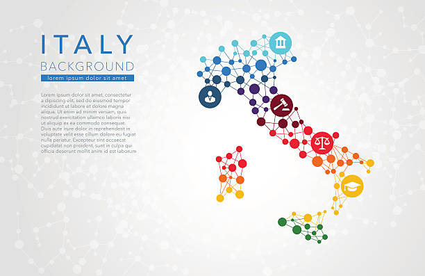 イタリア点線ベクトルの背景 - reference point点のイラスト素材／クリップアート素材／マンガ素材／アイコン素材