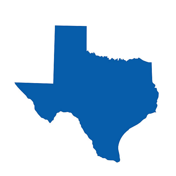 Texas State Map vector art illustration