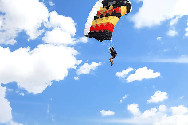 istock Parachutist in air 619051708