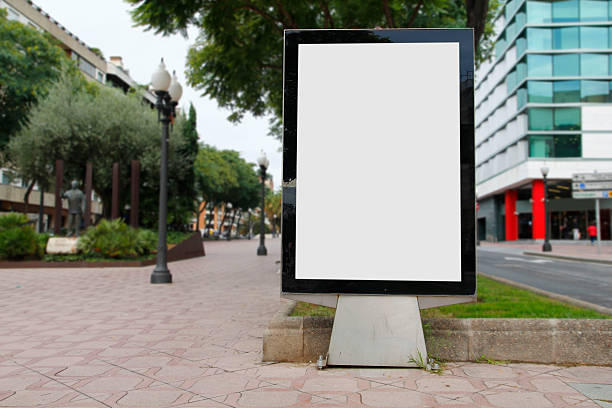 istock Blank billboard mockup in the street 619052720