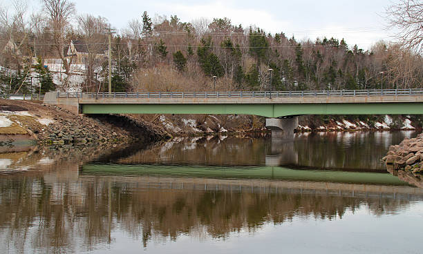 istock Lake reflection of the bridge 619053446